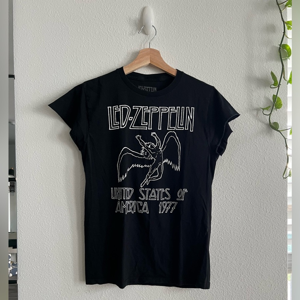 Led Zeppelin Black Graphic T-Shirt (S)